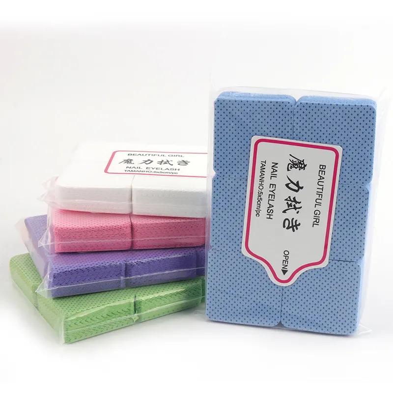 300 stücke Fusselfreie Nageltücher Nägel Kunst Gel Saubere Gewebe Papier Vlies Nagellackentferner Baumwolle Pads Salon Schönheit Make-Up-Tool