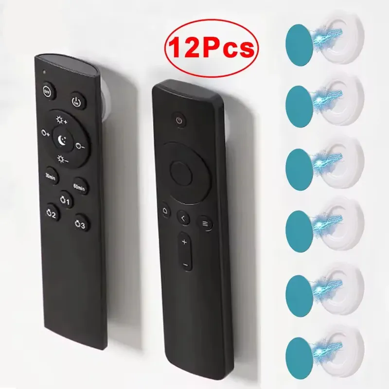12 stücke Magnetische Haken Wand Fernbedienung Magnet Halter Schlüssel Anti-Verloren Router Buchse Organizer Haken Mini Hause Lagerung