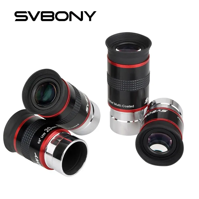 SVBONY °   Ultraweitwinkel 6 mm/ 9 mm / 15 m / 20 mm Teleskopokular FMC 1,25 Zoll für astronomisches Teleskop