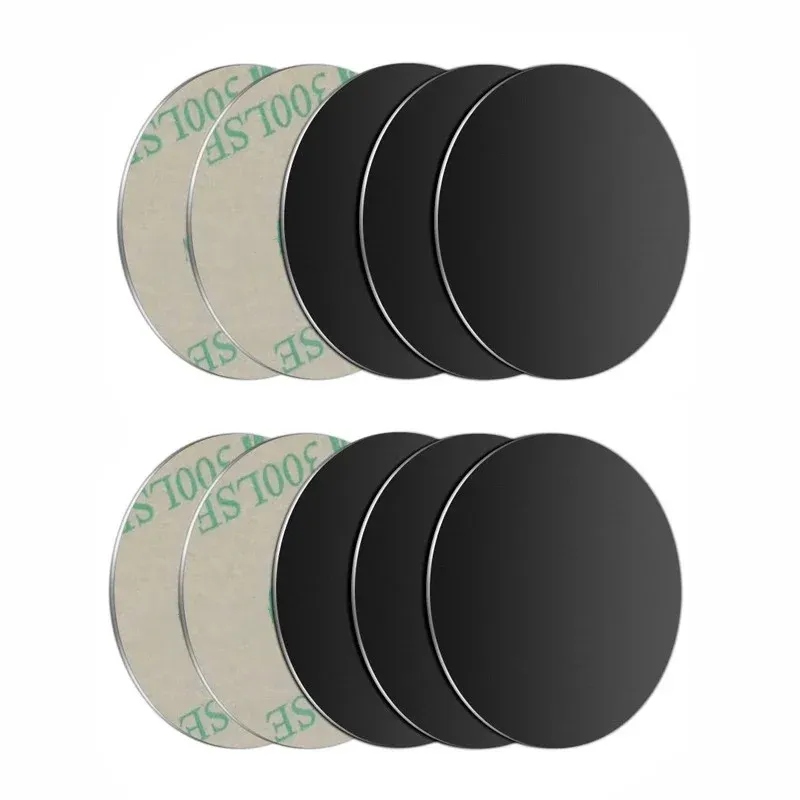 10PCS Dünne Metall Platte Disk Für Magnetische Auto Telefon Halter Eisen Blatt Aufkleber Disk Für Magnet Tablet Schreibtisch Telefon auto Stehen Halterung