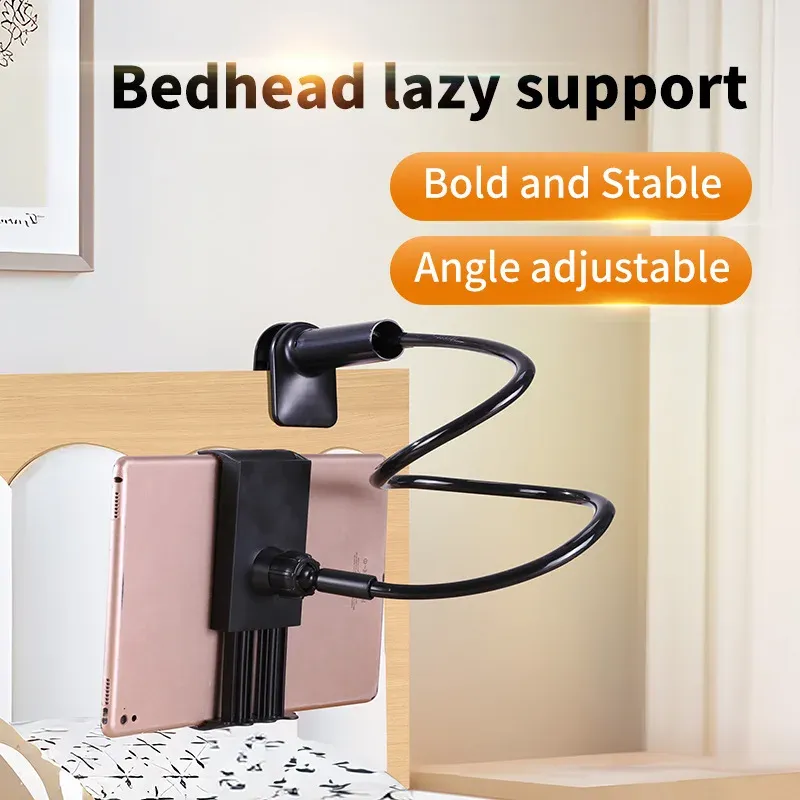 Lazy Holder Spiral Base Bed Top Lazy Artifact Bedhead Phone Tablet Ständer für IPad 11-Air Redmi Pad Pro Galaxy Tab Nachttischhalterung