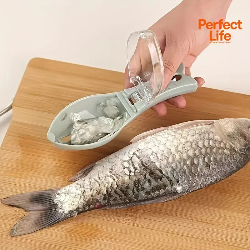 Ein Werkzeug zum Entfernen der Skala, Schaber aus Kunststoff, einfache Reinigung der Fischhautbürste, Schaber für die Küchenwaage im Haushalt - 3.32 EUR