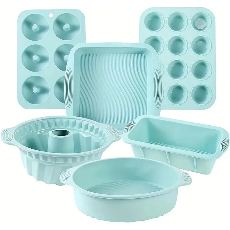 Silikon Kuchen Form Dekorieren Werkzeug DIY Gebäck Backen Werkzeuge für Kuchen Pan Küche Geriffelte Rohr Pan Backformen Airfryer Zubehör - 5.51 EUR