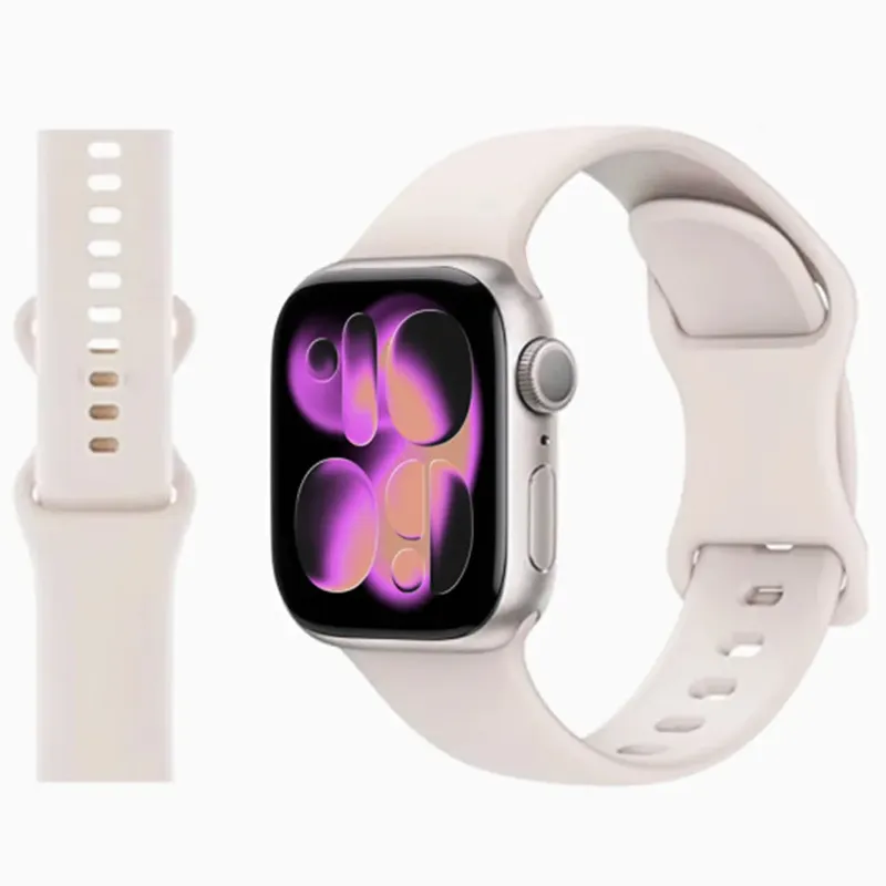 Silikonarmband für Apple Watch-Armbänder 40 mm 49 mm 44 mm 45 46 mm 42 41 38 mm Sportarmband iWatch Serie 11 10 9 8 3 SE Ultra 2 3