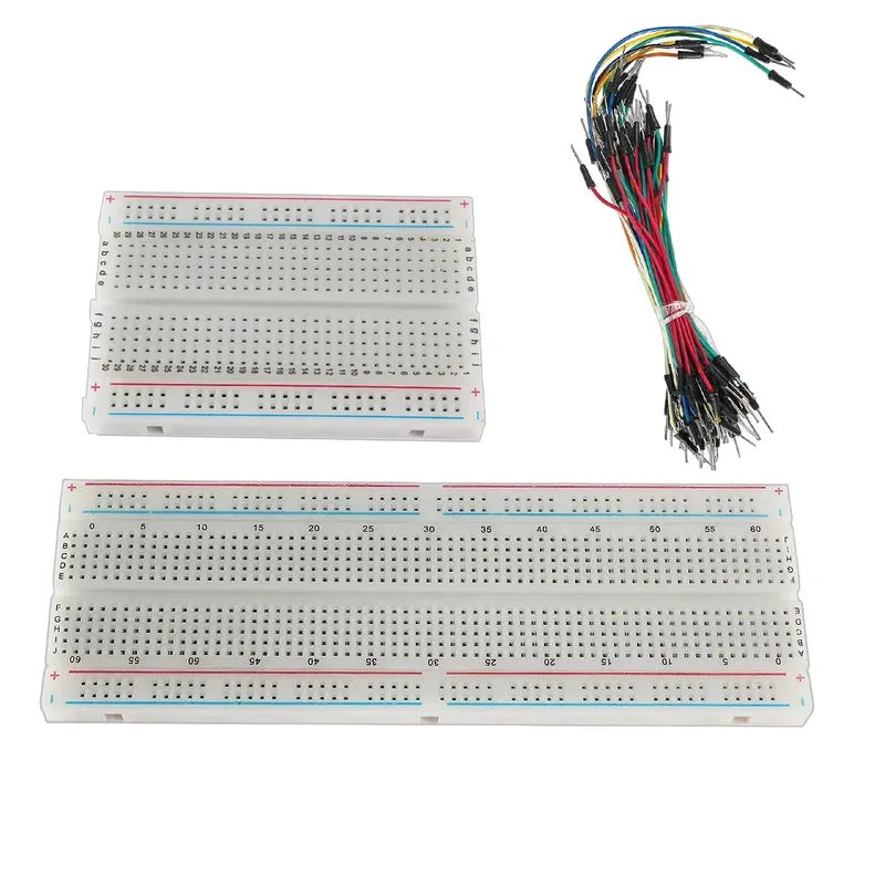 MB-102 Prototyp-Breadboard 400 830 Punkte lötfreies PCB-Breadboard Überbrückungsdrähte Kabelbrett DIY Dupont-Draht für Arduino-Kit