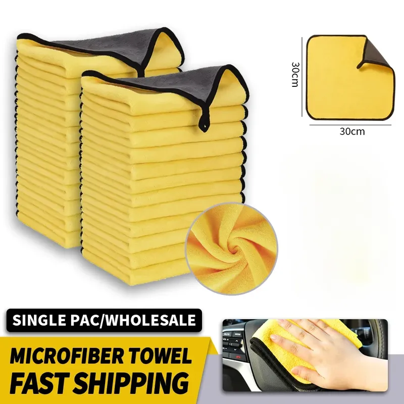3/5/10Pcs Auto Waschen Mikrofaser Handtuch 30*30CM / 30*60cm auto Reinigung Trocknen Tuch Pflege Tuch Auto Waschen Handtuch Küche Handtuch