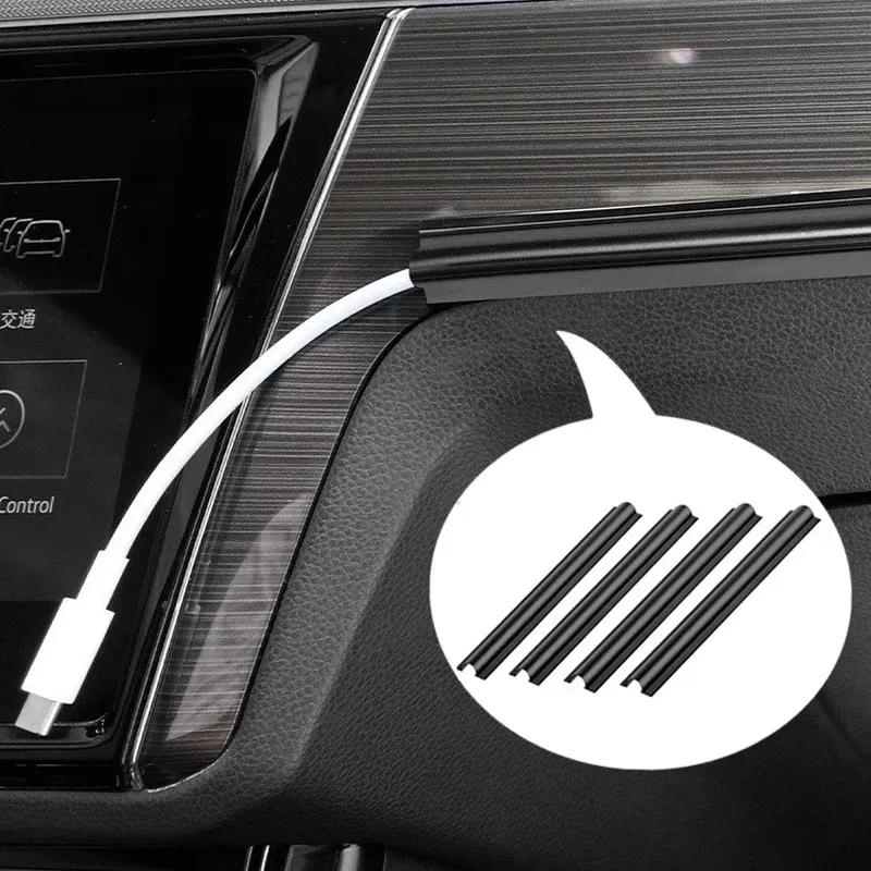 4 teile/satz Auto Innen Kabel Linie Hülse Schutz Universal Versteckte Draht Abdeckung Clips Daten Kabel Organizer Clamp Zubehör