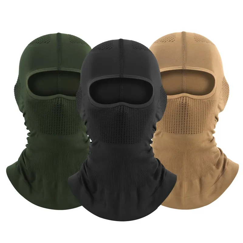 Hohe Elastizität, atmungsaktiv, Sturmhaube, Radfahren, Vollgesichtsmaske, Outdoor-Sport, Ski, Motorrad, Maske, Schal, Helm, Innenkappe