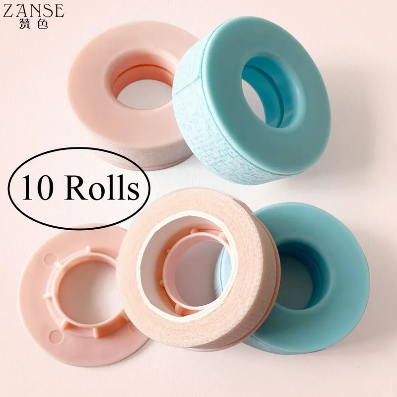 10 Rollen medizinisches Silikongel-Wimpernband, empfindlich, beständig, Vliesstoff, unter dem Augenpolster, Wimpernverlängerung, Make-up-Werkzeuge