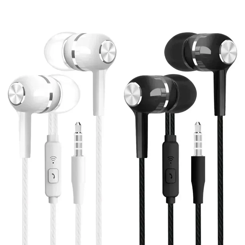 3,5mm Wired Kopfhörer In Ear Headset HIFI Schwere Bass Ohrhörer Monitor Sport Headset Stereo Musik Gaming Kopfhörer mit Mikrofon