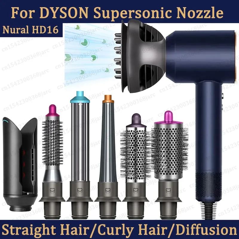 Verbesserter Adapter Haartrockner Automatische Lockendüse für Dyson Supersonic Nural HD16 HD15 Zylinderkamm Haartrockner Zubehör