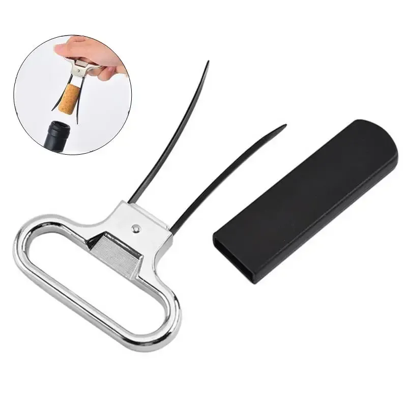 Tragbare Wein Flasche Opener Pumpen Kork Kellner Korkenzieher Out Werkzeug Handheld arbeitssparende Art Kork Puller Folienschneider Zubehör