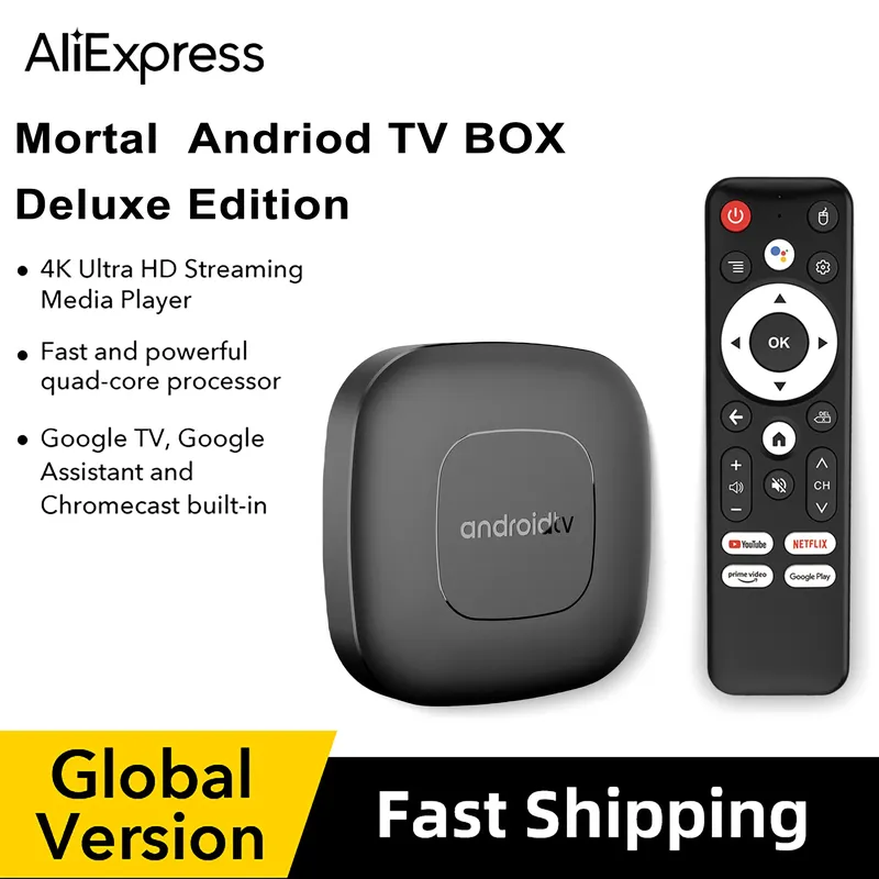 2024 Mortal T1 TV-Box Android  Allwinner H313 Quad Core HDR10+ 4K 2GB RAM 8GB 16GB ROM 2,4G&5G WLAN Heimkino-Mediaplayer