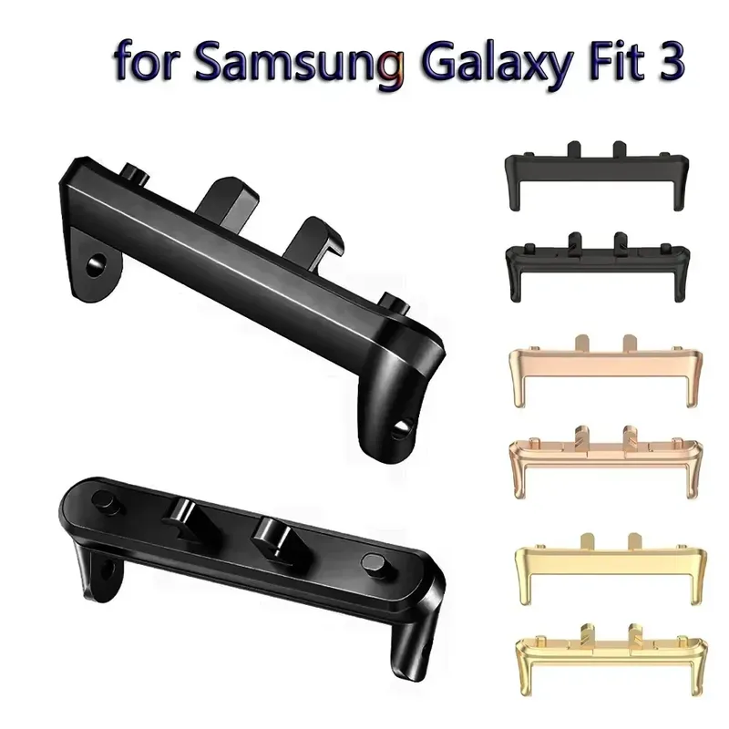 1 Paar Adapter für Samsung Galaxy Fit 3 Anschlussband Armband Armband 316L Edelstahl Zubehör Fit 3 18mm 20mm Breite