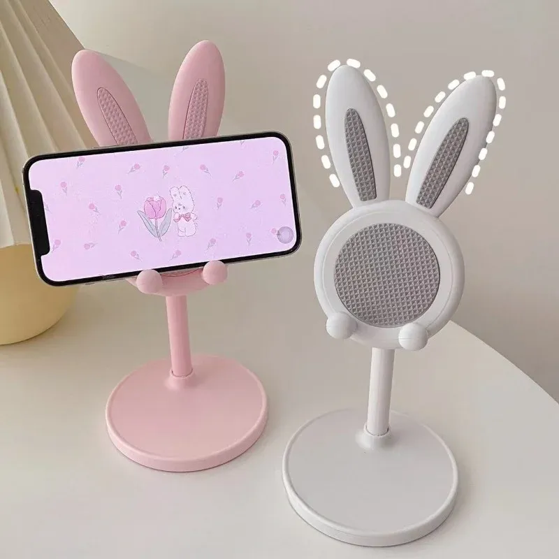 Der niedliche Kaninchen-Handyständer-Desktop kann den Desktop-Telefonzubehör für den Telefonständer und den Telefongriff anheben und anpassen