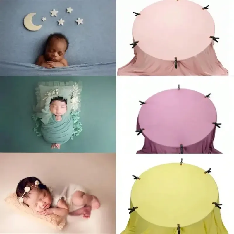 Neugeborenen Fotografie Hintergrund Decke Wrap Set Weiche Stoffe Schießen Studio Zubehör Baby Posiert Rahmen Decken Wraps Fotografia