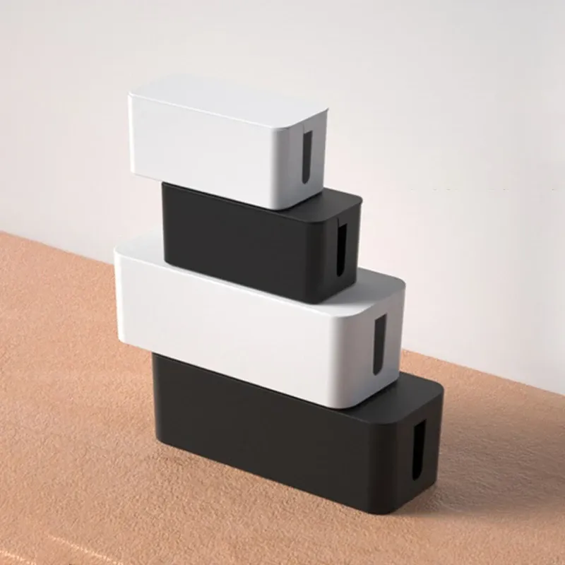 Kabel Aufbewahrung sbox Power Board Kabel Management Steckdose Streifen Draht gehäuse Staub Ladegerät Buchse Organizer Netzwerk Bin Ladegerät