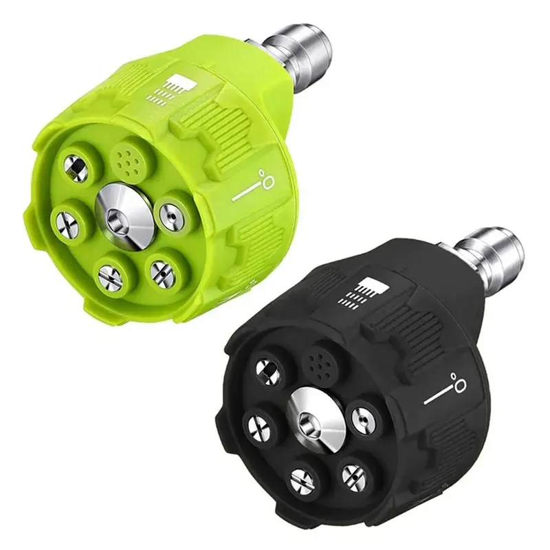 6-in-1-Schnellwechseldüse, 4000 psi Hochdruckreiniger-Sprühdüse, 0, 15, 25, 40, 65 Grad drehbare Bewässerungsdüse