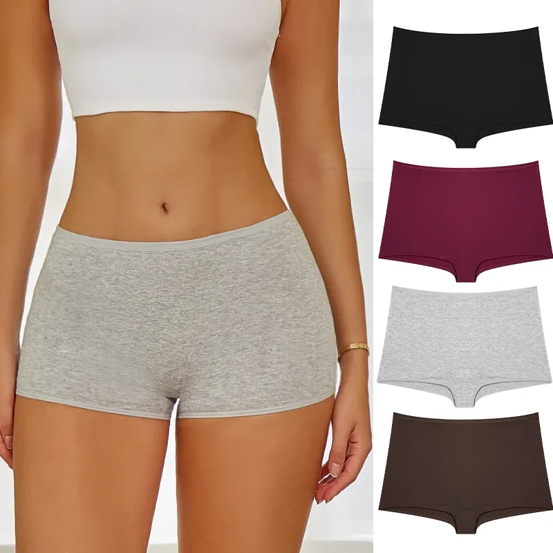 Neue frauen Höschen Baumwolle Nahtlose Sport Boxer Unterwäsche Weibliche Einfarbig Briefs Gemütliche Dessous Intime Unterhose XS-XL