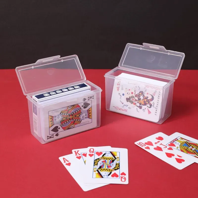 Neue Transparente Kunststoff Boxen Spielkarten Container PP Lagerung Fall Verpackung Poker Spiel Karte Box Für Brettspiele