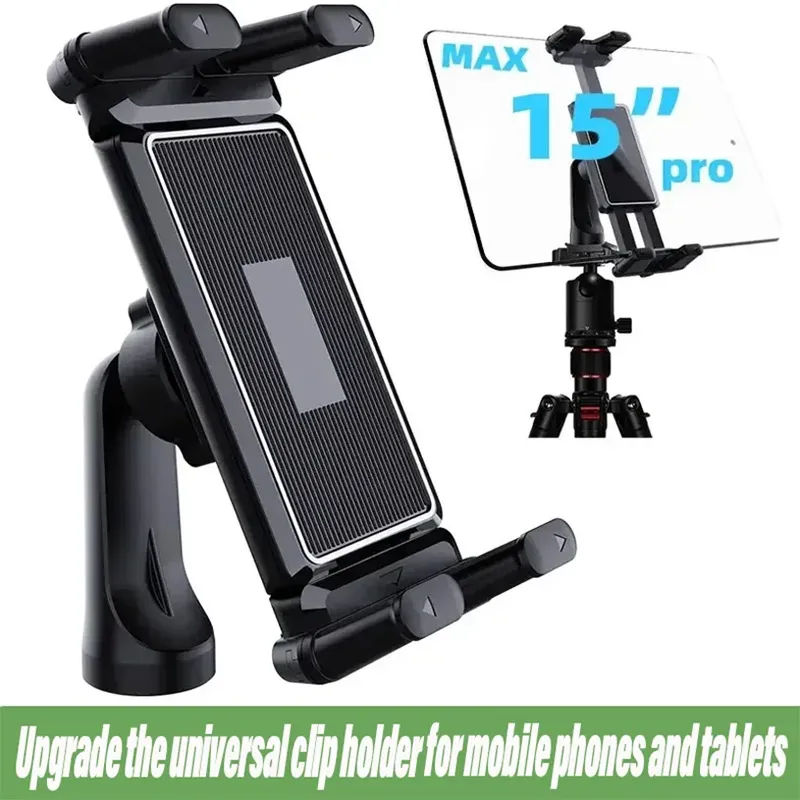 Stativ Einbeinstativ Universa Halter Halterung, Ständer kompatibel mit 7" - 15" Tablets IPad, 4"-7" Klappbildschirm/gerade Panel Telefon