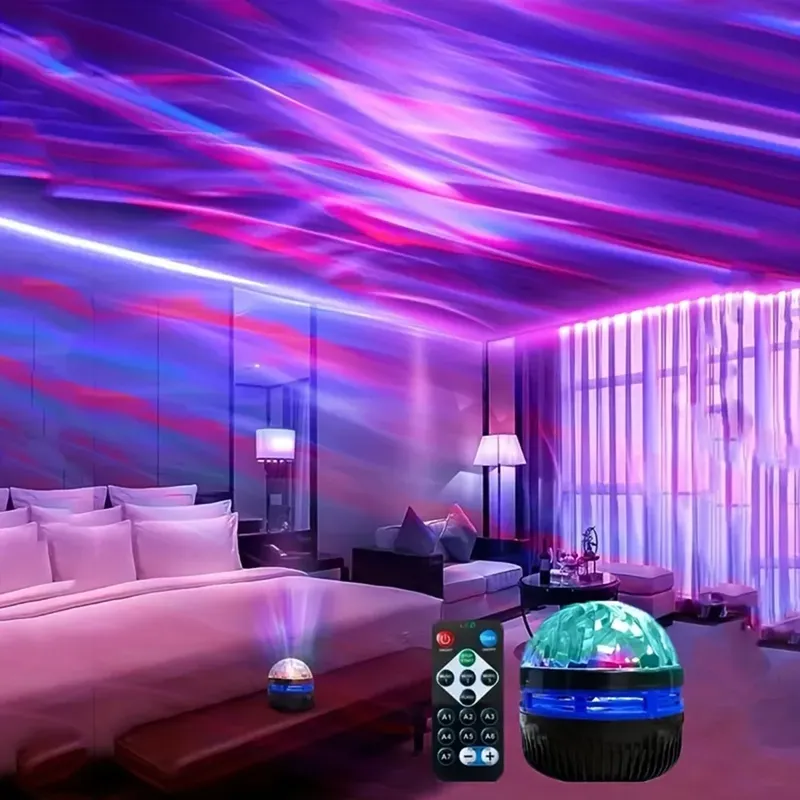 LED-Sternennachthimmel-Projektor, Aurora, USB-Fernbedienung, RGB-Galaxie-Licht, 7 Modi für Zuhause, Schlafzimmer, Spielzimmer, Party-Dekoration