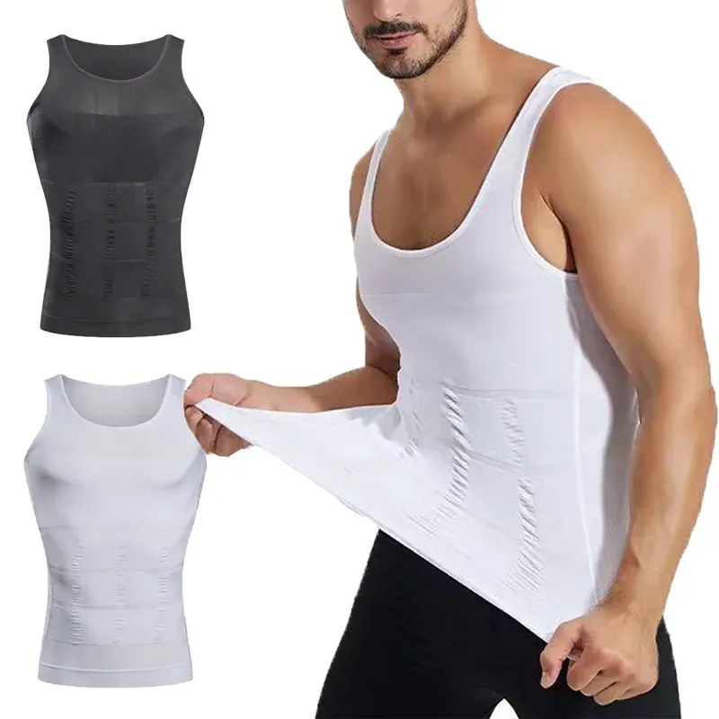 YBFDO Männer Shapewear Unterhemd Abnehmen Bauch Shapewear Bauch Control Unterhemd Body Shaper Taille Korsett Tank Tops Unterwäsche