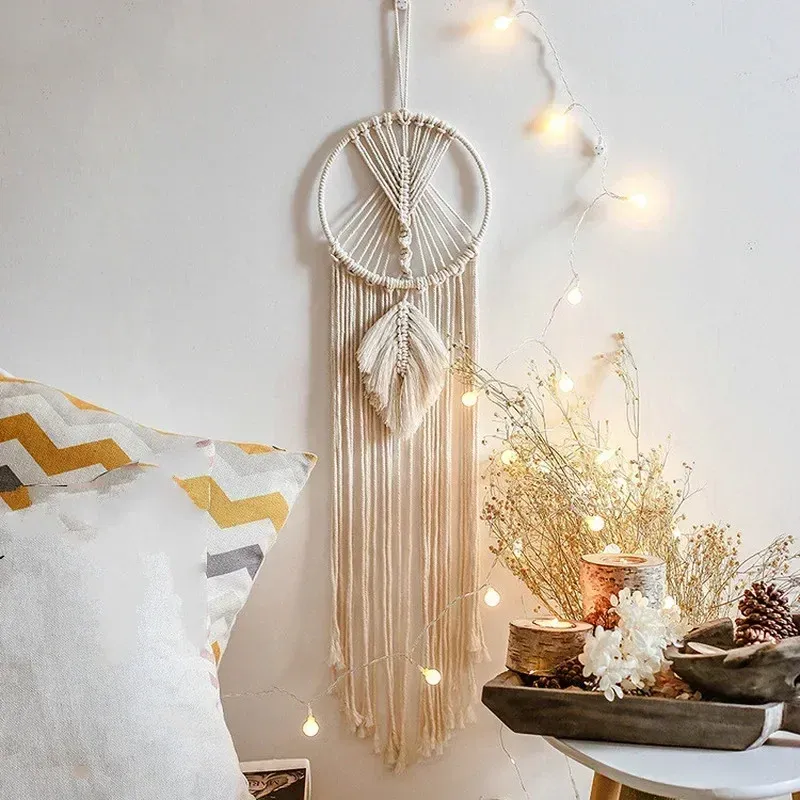 Neue Makramee Traum Catcher Nordic Wandteppich Ramadan Dekoration Hause Eid Mubrack Zimmer Dekoration Böhmischen kinder Kindergarten