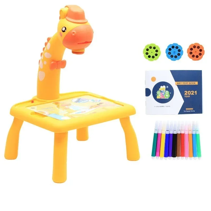 Mini-LED-Projektor, Kunst, Zeichnung, Tischleuchte, Spielzeug für Kinder, Kinder, Malbrett, kleiner Schreibtisch, pädagogisches Lernen, Malwerkzeug, Handwerk