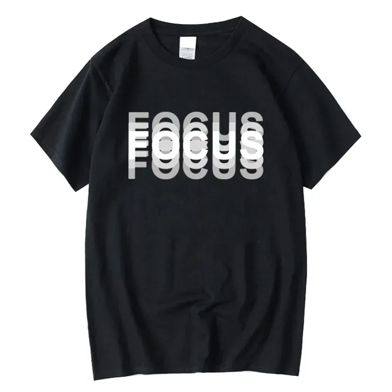 Sommer männer 100% Baumwolle Hohe Qualität Casual Sport Lose Übergroßen Lustige Fokus Drucken Rundhals Kurzarm T-shirt Tops