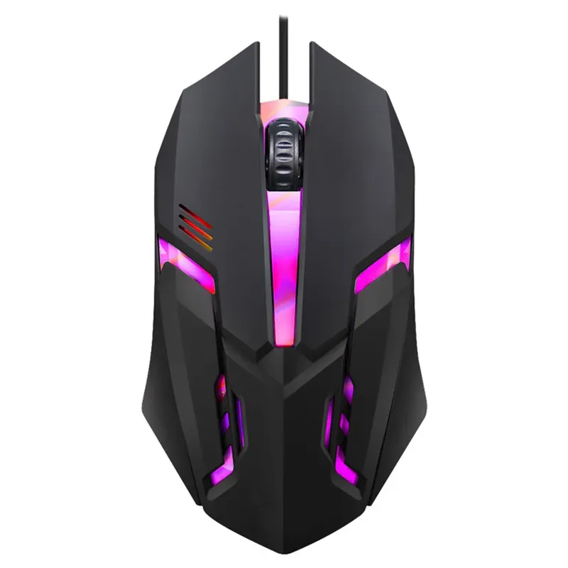 Esports USB-Maus mit Kabel, bunte LED-Gaming-Maus, kabelgebundene optische Maus, geeignet für Desktop- und Laptop-Computer