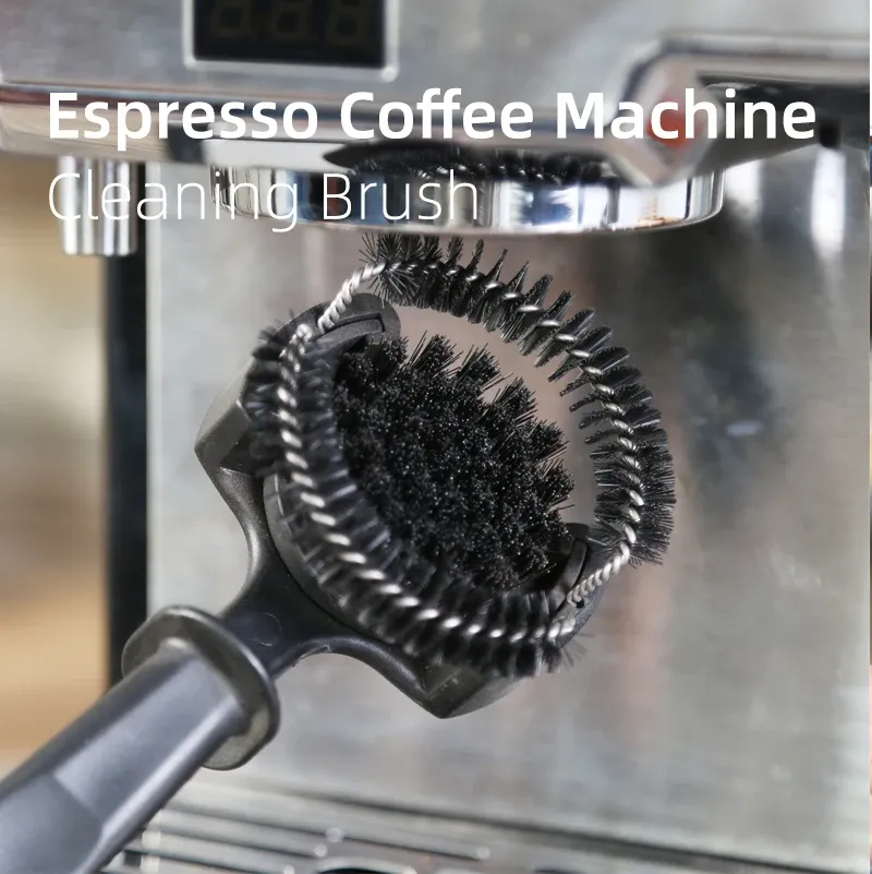 Kaffeemaschine, BĂŒrstenreiniger, abnehmbare Kaffeemaschine, Espresso-Gruppe, Kopfreinigung, runde BĂŒrsten, Reinigungswerkzeug - 6.28 EUR