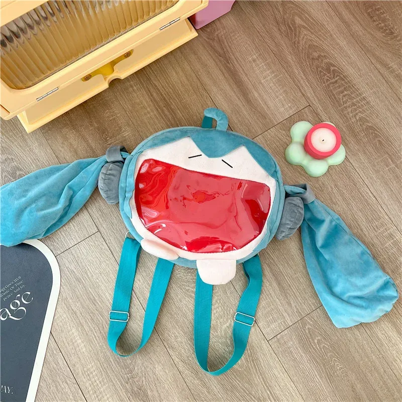 Hatsune Miku Umhängetasche Rucksack Nette Anime Mädchen Plüsch Cartoon Kawaii Rucksack Student Tasche Paket Für Kinder Geschenke Spielzeug