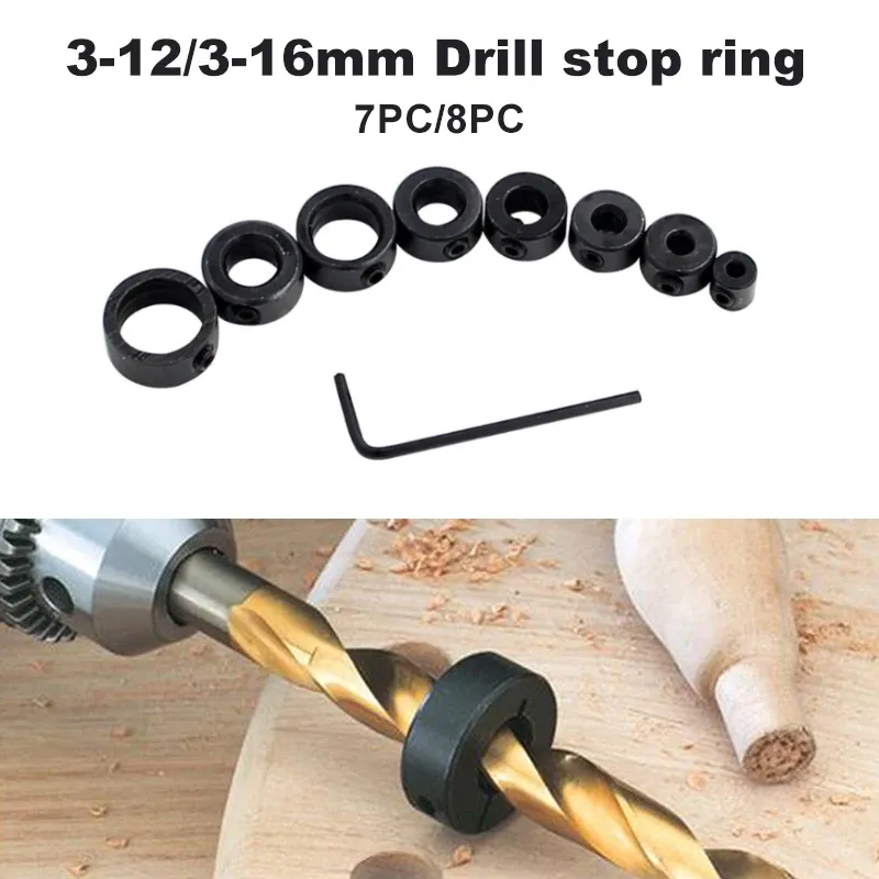 3–16 mm Bohrer, Begrenzungsring, kleiner Schraubenschlüssel, runde Holzbearbeitungsschraube, Klemme, Positionierungs-Einstellwerkzeug, Zubehör-Set