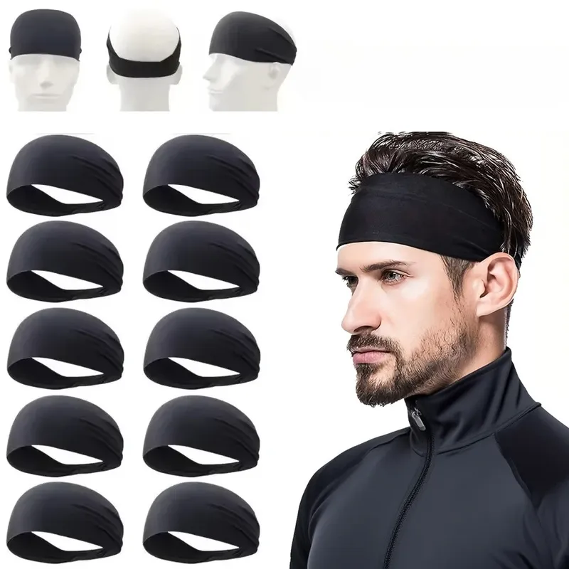 Sport-Stirnband Fitness Schweißband Kopf-Haarband Tennis Yoga Schweißabsorbierendes Stirnband Basketball Lauf-Schweißband für Damen und Herren