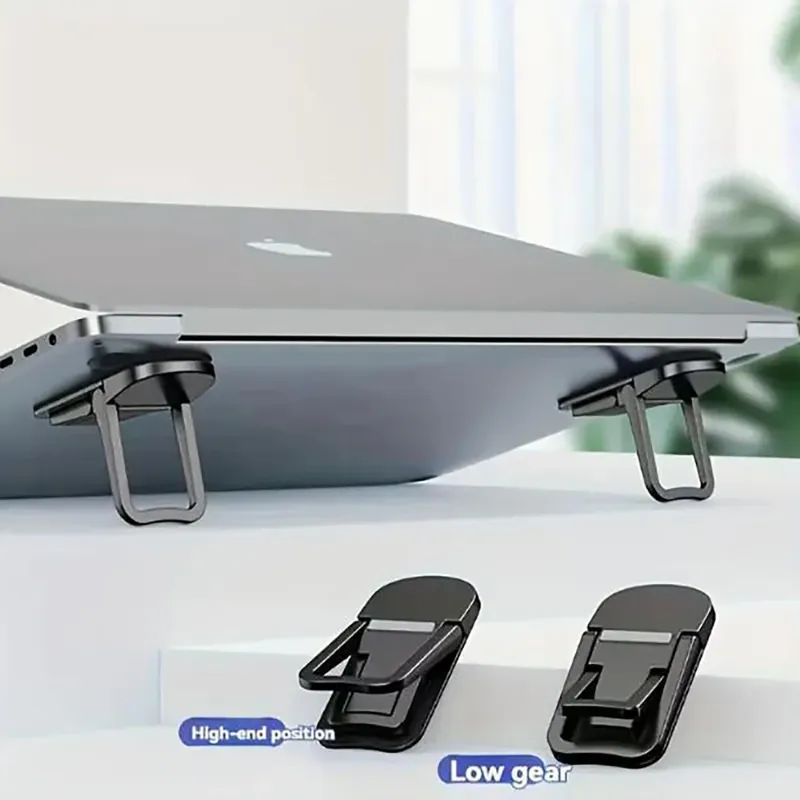 Tragbarer, verstellbarer Laptop-Halter, faltbarer Desktop-Notebook-Ständer, rutschfeste Kühlhalterung für MacBook-Tablets, Basiszubehör