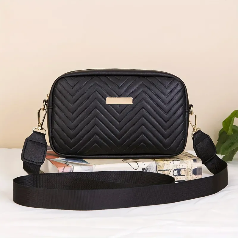 Minimalistische, modische, gesteppte Mini-Crossbody-Taschen-Geldbörse, trendige PU-Umhängetasche, lässige Damenhandtasche und Handy-Geldbörse