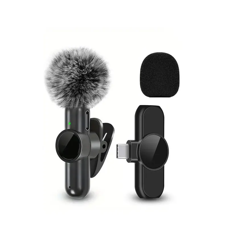 Kabelloses Lavalier-Mikrofon, Mini-Mikrofon, geeignet für mobiles Live-Streaming, Videoaufzeichnung und Aufnahme