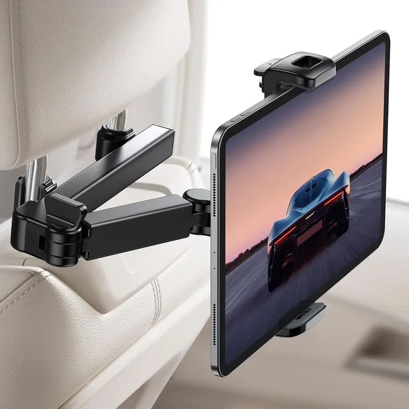 Tablet-Ständer, Auto-Kopfstütze, Tablet-Ständer und die Installation des hinteren Autositzes für Kinder mit verlängertem Arm, Tablet-Ständer sind kompatibel mit