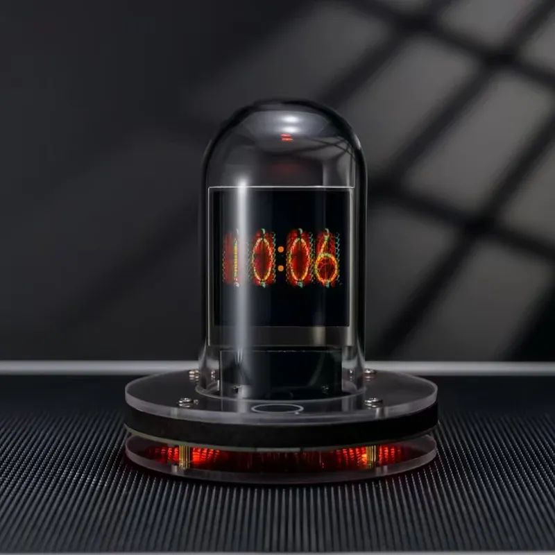 Bitcoin Price Tracker. Nixie Tube Wecker mit bunten RGB-Lichtern und WIFI-Wetterstation. DIY-Album und GIF-Animationen