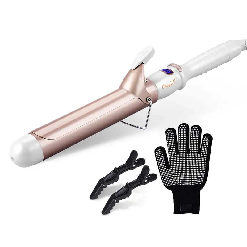CkeyiN 32 mm 38 mm elektrischer Lockenwickler für Frauen, professioneller Keramik-Lockenstab, einstellbare Temperatur, Haar-Styling-Werkzeug