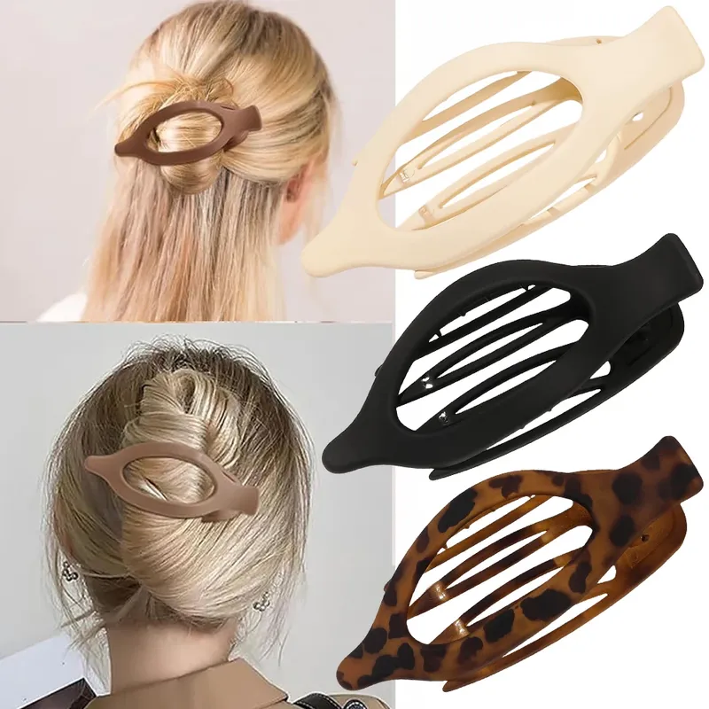Matte Haar Klaue Clip Haarspange Entenschnabel für Frauen Mode Krabbe Acryl Haarnadel Pferdeschwanz Hairgrip Mädchen Haar Zubehör Kopfbedeckungen