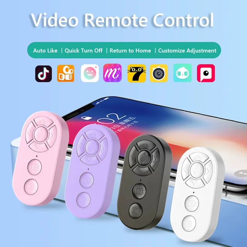 7 Tasten Mobiltelefon Selfie Foto Shutter Universal fernbedienung Selfie Stick Bluetooth Kamera Controller für Xiaomi iPhone