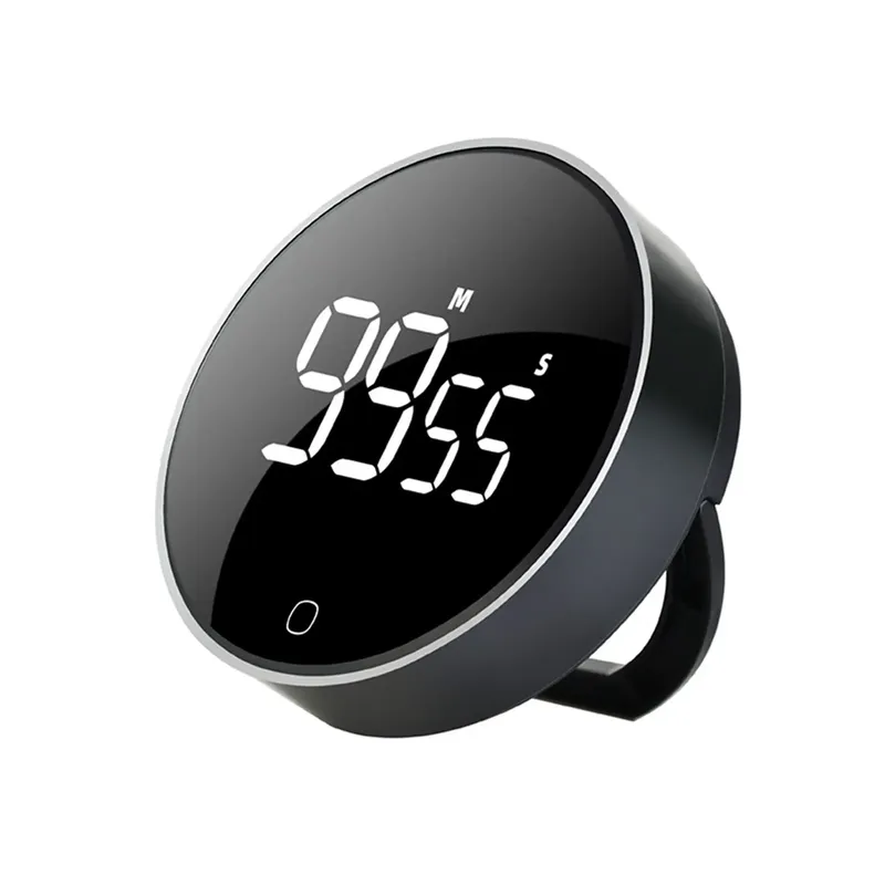LED Digital Rotary Timer USB wiederauf ladbare magnetische Back Countdown Erinnerung 3-stufige Lautstärke Back Bracket Design Küchen helfer