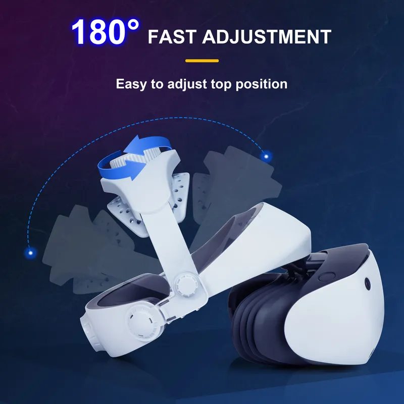 Verstellbarer Kopfgurt für SONY PS VR2 VR-Brille, einziehbarer Headset-Ständer für PlayStation VR2-Erweiterungszubehör