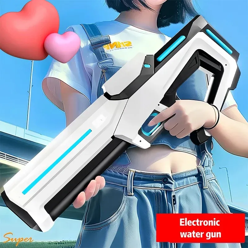 Elektrische Wasser Pistolen Für Erwachsene Leistungsstarke Spritzen Automatische Wasser Saug Wasser Blasters Sommer Outdoor Strand Spielzeug Für jungen Kind Geschenk
