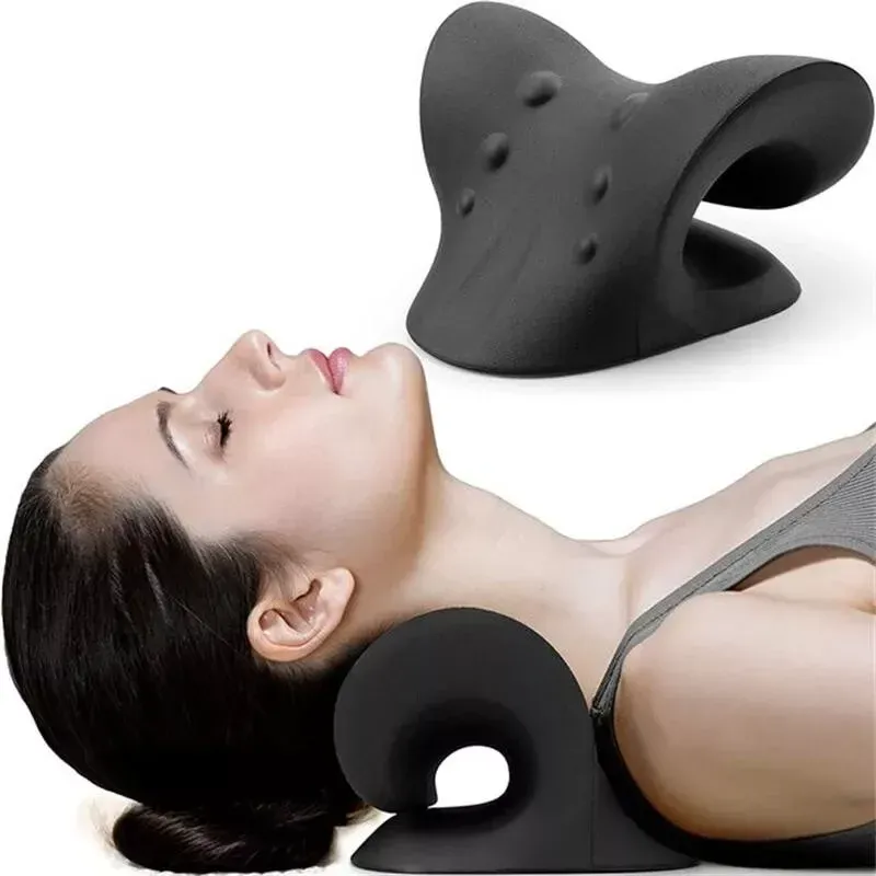 Nacken- und Schulterentspanner, zervikales chiropraktisches Traktionsgerät, fortschrittliches zervikales Traktionsgerät, Heilungskissen
