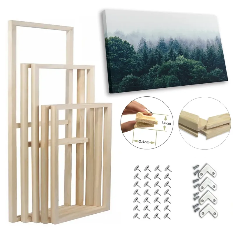 40x60 50x70 60x90 60x120 DIY Holzrahmen Kit für Leinwand Ölgemälde Rahmen Holzrahmen für Diamant malerei Wand kunst Rahmen