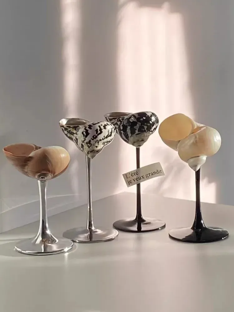 Nordic Handgemachte Natürliche Muschel Shell Wein Glas Kreative Party Trinken Set Damen Nische Champagner Gläser Bar High-end-utensilien - 17.8 EUR