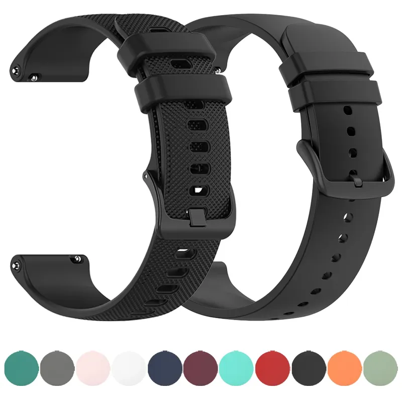 20 mm 22 mm Silikonarmband für Garmin Venu 3 Band Forerunner 265 255 245 165 Musik Vivoactive 4 Armband Garmin Venu Sq2 Plus Gürtel